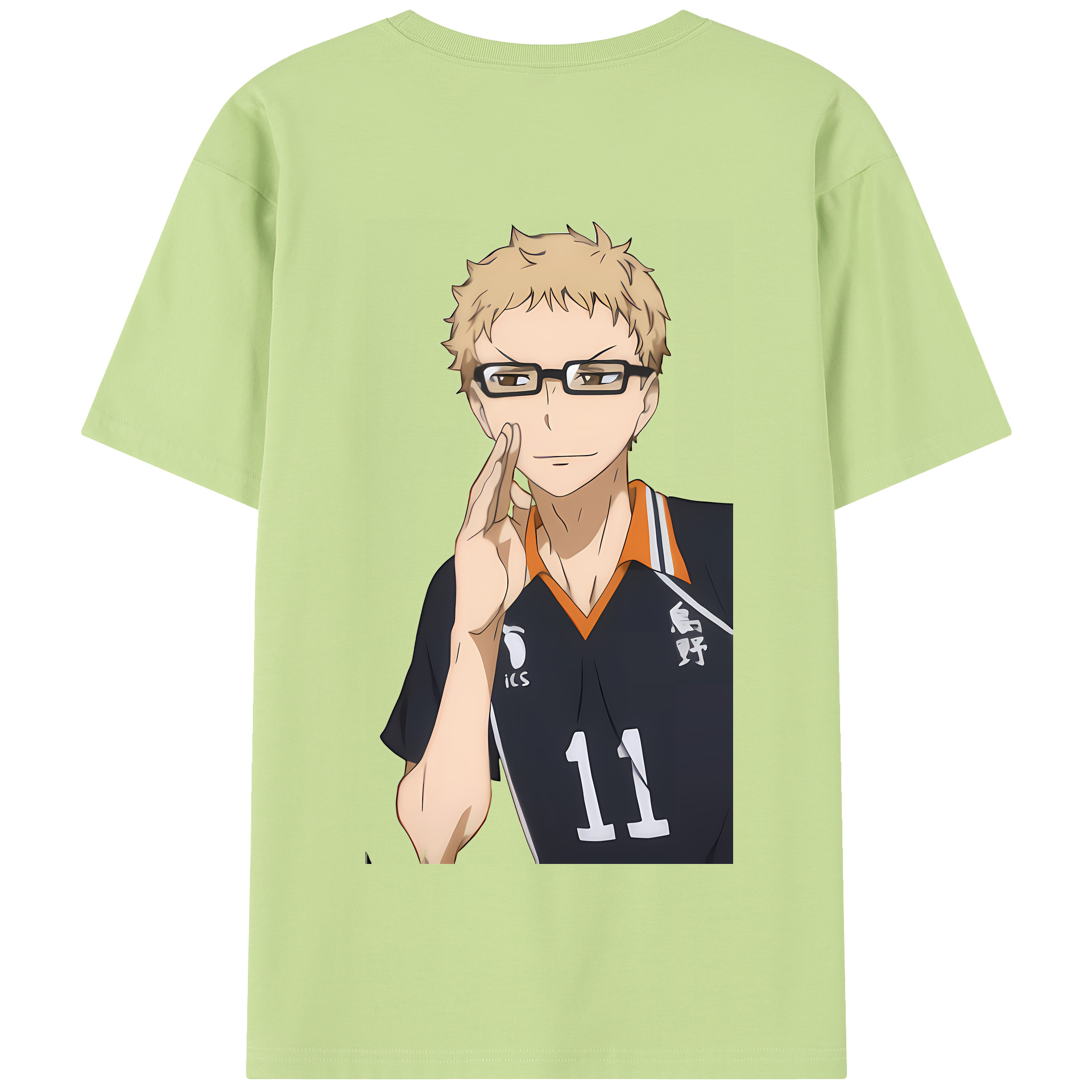 （画像用） ハイキュー!! Haikyu!! 綿100％半袖Tシャツ（背面プリント）